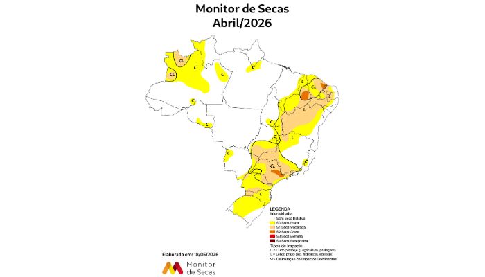 Agência Nacional de Águas divulga novo quadro do Monitor de Secas no Paraná